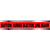 Detectable Underground Warning Tape - Caution Buried Electric Line Below - 6"W