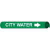 Precoiled and Strap-on Pipe Marker - City Water