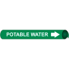 Precoiled and Strap-on Pipe Marker - Potable Water