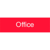 Engraved Sign - Office - Red