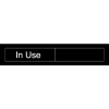 Engraved Occupancy Sign - In Use Vacant - Black