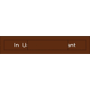 Engraved Occupancy Sign - In Use Vacant - Brown