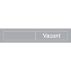Engraved Occupancy Sign - Occupied Vacant - Black