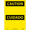 Bilingual Vinyl Sign - Caution Blank