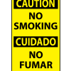 Bilingual Machine Labels - Caution No Smoking