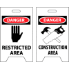 Floor Sign - Danger Restricted Area Construction Area