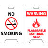 Floor Sign - No Smoking Warning Flammable Material Area