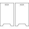Floor Sign - Blank White
