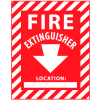 Fire Safety Sign - Fire Extinguisher with Blank Space - Plastic