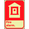 Glow Sign Rigid Plastic - Fire Alarm