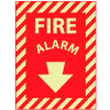 Glow Sign Rigid Plastic 12x9 - Fire Alarm