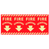 Glow Sign Vinyl - Fire Extinguisher Column Marker