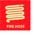 Glow Sign Rigid Plastic - Fire Hose