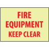 Glow Sign Rigid Plastic - Fire Equipment