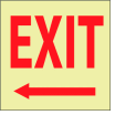 Glow Sign Rigid Plastic - Exit