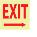 Glow Sign Vinyl - Exit(Right Arrow)
