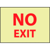 Glow Sign Vinyl - No Exit