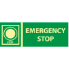 Glow Sign Vinyl - Emergency Stop