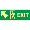 Glow Sign Rigid Plastic - 5X14(w/ Door And Left Up Arrow)