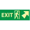 Glow Sign Rigid Plastic - 5X14(w/ Door And Right Up Arrow)