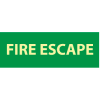 Glow Sign Rigid Plastic - Fire Escape