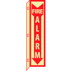 3D Glow Sign Plastic - 18X4 Fire Alarm