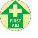 Glow Floor Sign - First Aid