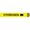 Precoiled and Strap-on Pipe Marker - Hydrogen