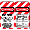 Lockout Tags - Do Not Operate Equipment Lock-Out