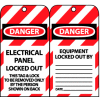Lockout Tags - Electrical Panel Locked Out