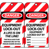 Lockout Tags - Equipment Lock-Out A Life Is On The Line