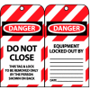 Lockout Tags - Do Not Close