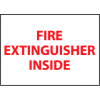 Fire Safety Sign - Fire Extinguisher Inside - Vinyl