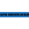 Non-Detectable Underground Warning Tape - Caution Buried Water Line Below - 3"W