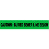 Non-Detectable Underground Warning Tape - Caution Buried Sewer Line Below - 3&quot;W