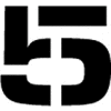 Individual Character Stencil 4" - Number 5