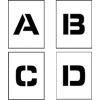 Individual Character Stencil 4" - Letter Set A-Z