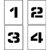 Individual Character Stencil 4" - Number Set 0-9