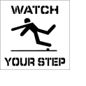 Plant Marking Stencil 20x20 - Watch Your Step