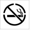 Plant Marking Stencil 20x20 - No Smoking