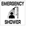 Plant Marking Stencil 20x20 - Emergency Shower