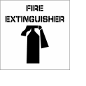 Plant Marking Stencil 20x20 - Fire Extinguisher