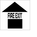 Plant Marking Stencil 20x20 - Fire Exit