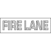Parking Lot Stencil 61x8 - Fire Lane