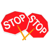 Paddle Sign - Stop/Stop