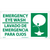 Bilingual Plastic Sign - Emergency Eye Wash