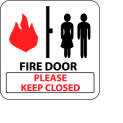 Pan-A-Vue Sign - Fire Door Please Keep Closed