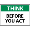 Think Osha 10x14 Vinyl - Before You Act