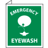 Facility Flange Sign - Emergency Eye Wash