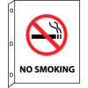 Fire Flange Sign - No Smoking